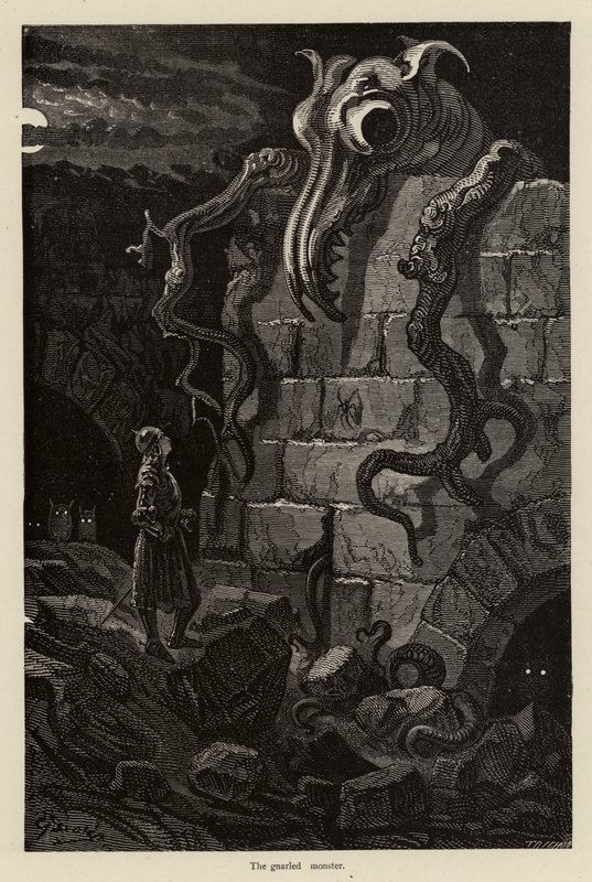 Le monstre noueux - Gustave after Dore