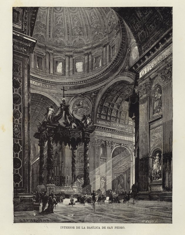 Intérieur de la basilique Saint-Pierre - Gustave Bauernfeind