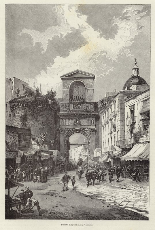 Porta Capuana à Naples - Gustave Bauernfeind