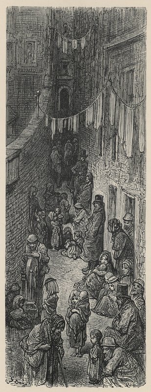 Orange Court, Drury Lane - Gustave Dore