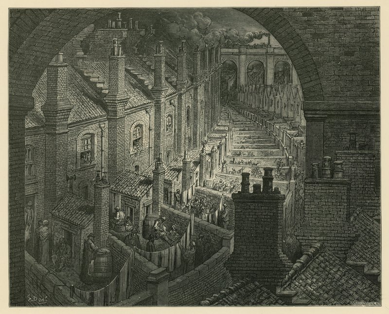 Survol de Londres par le rail - Gustave Dore