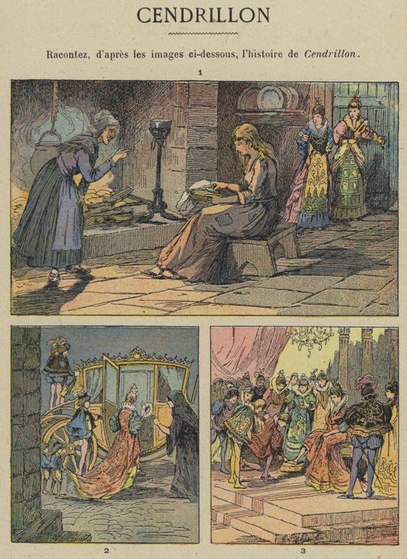 Cendrillon (lithographie en couleur) - Gustave Fraipont