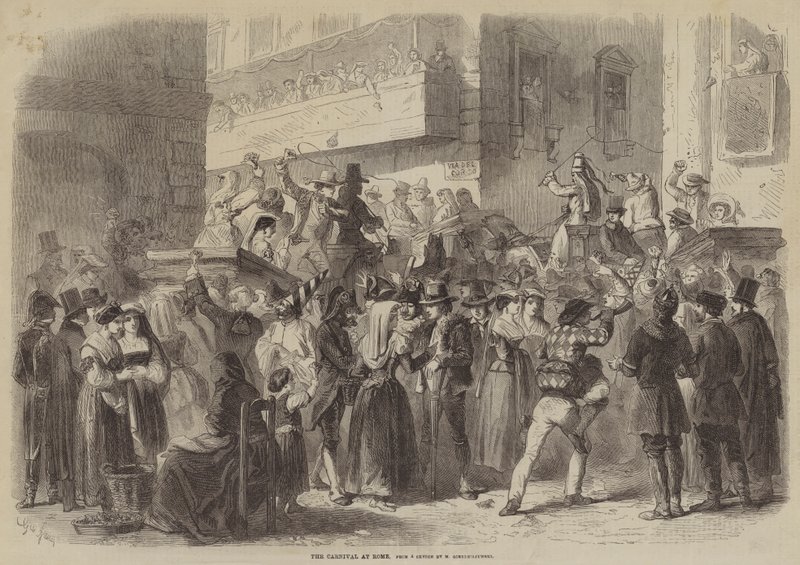 Le Carnaval à Rome - Gustave Janet