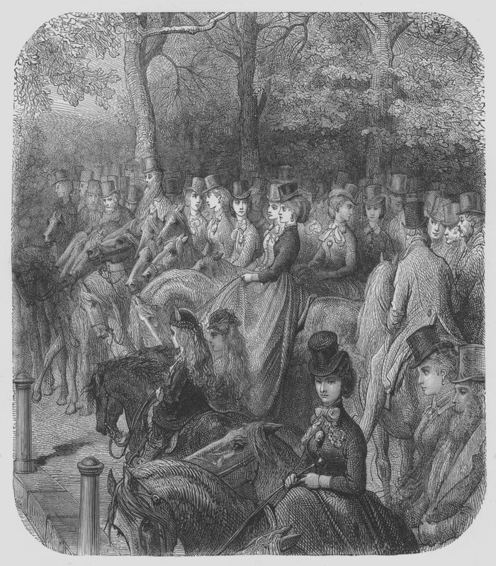 Hyde-Park, Les Amazones - Gustave after Dore
