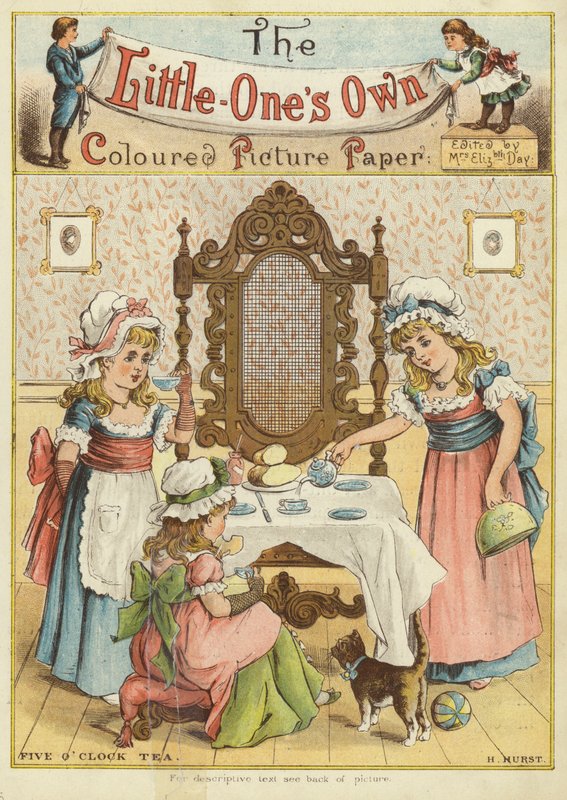 Thé de cinq heures (chromolithographie) - H. Hurst