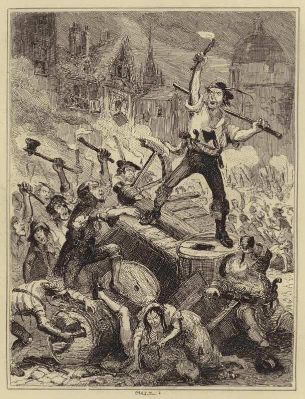 Émeutes de Wilkes - Hablot Knight Browne