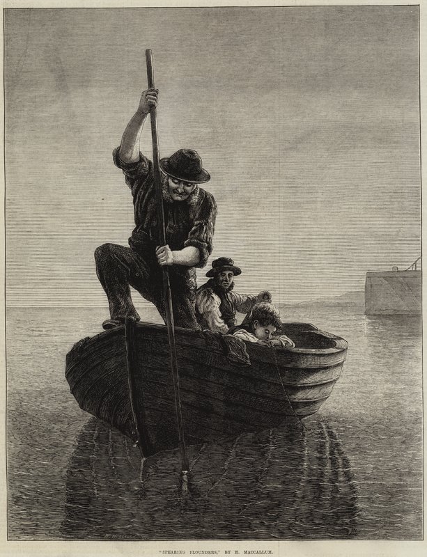 Pêcher des flets à la lance - Hamilton Macallum