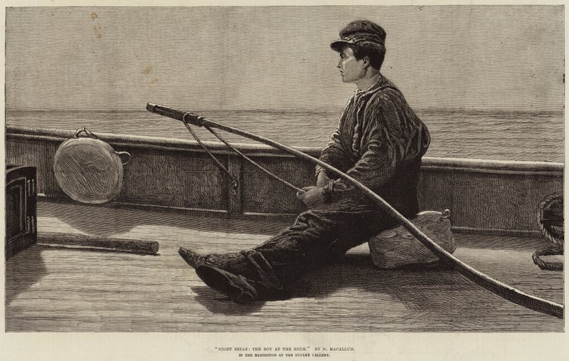 Huit heures, le garçon à la barre - Hamilton Macallum