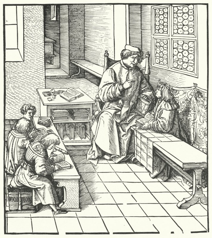 Maximilien recevant des instructions - Hans (after) Burgkmair