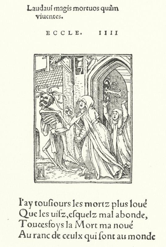 La Dame Abbesse (gravure) - Hans (after) Holbein the Younger