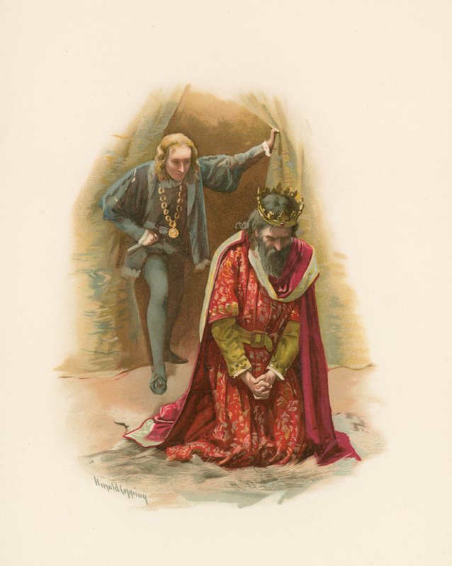 Hamlet et le roi - Harold Copping