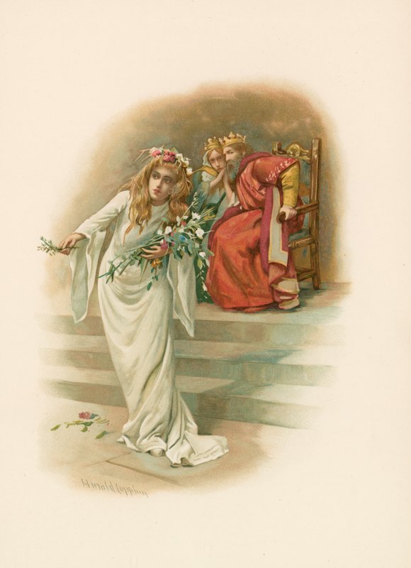 Ophelia, folle - Harold Copping