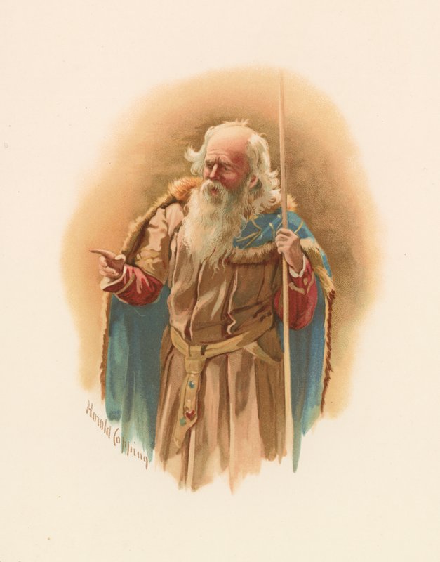 Polonius, de Hamlet de Shakespeare - Harold Copping