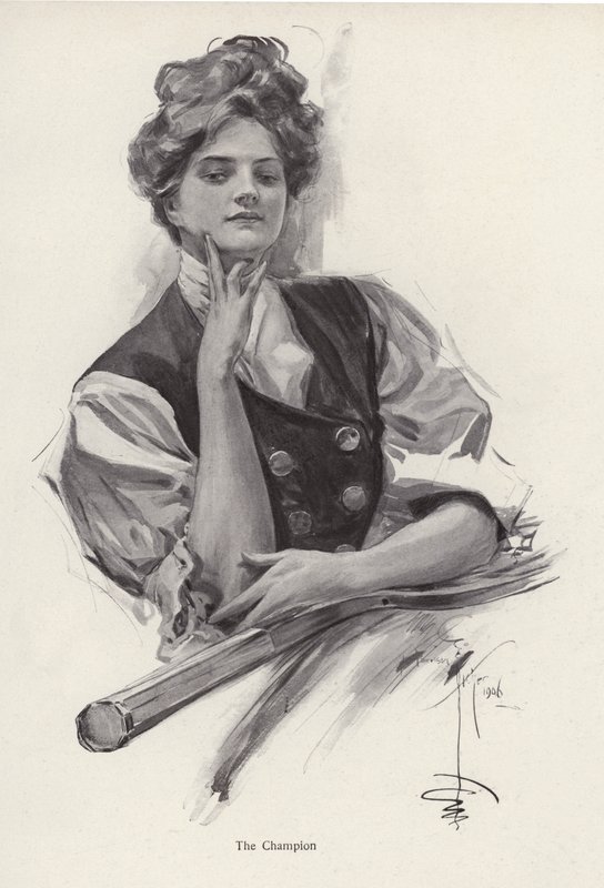 Jeune femme, championne de tennis - Harrison Fisher