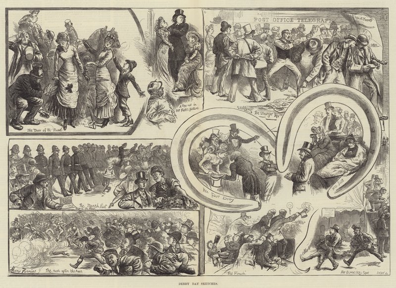 Croquis du Derby Day - Harry Furniss