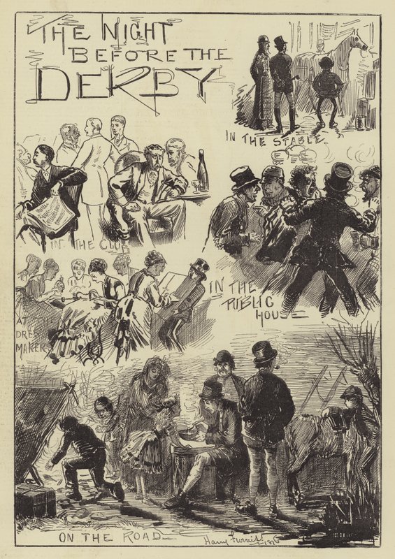 La Nuit avant le Derby - Harry Furniss