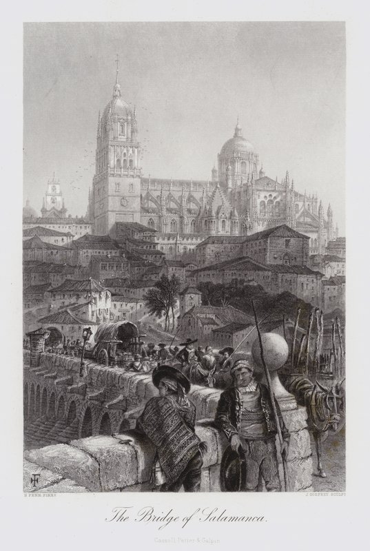 Le Pont de Salamanque (gravure) - Harry (after) Fenn
