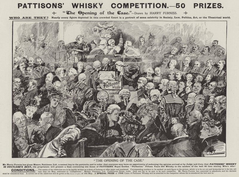 Publicité, whisky Pattisons