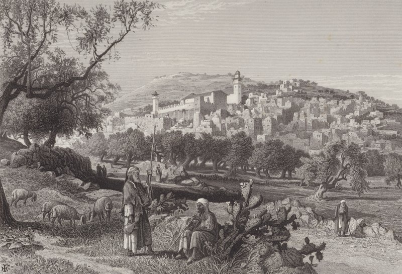 La grotte de Macpéla - Harry Fenn