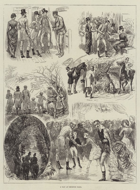 Une Journée à Beckton Hall - Harry Furniss