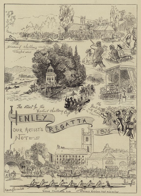 Régate de Henley, 1876 - Harry Furniss