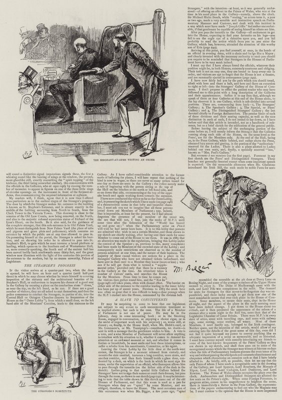 La vie au Parlement, des étrangers dans la maison - Harry Furniss