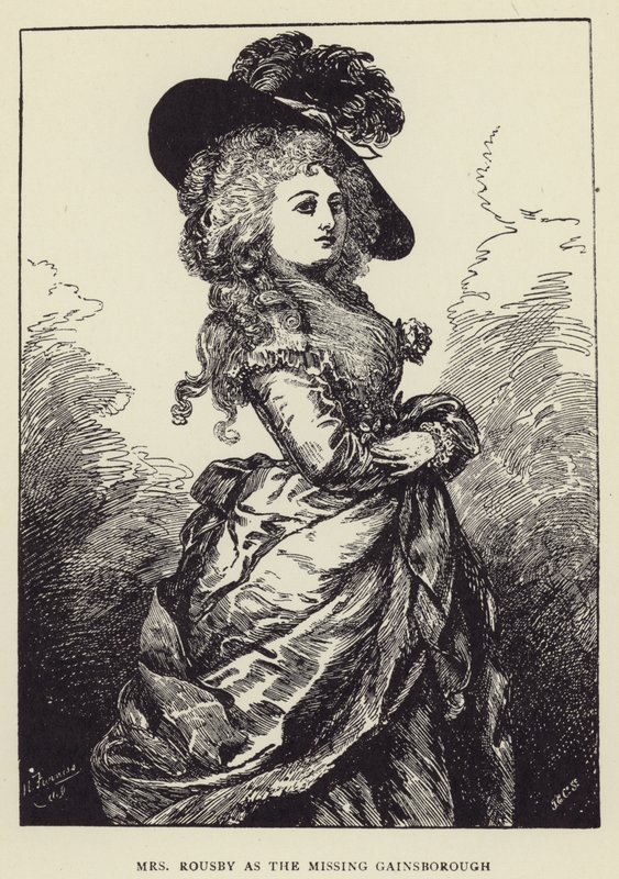 Mme Rousby comme le Gainsborough manquant - Harry Furniss