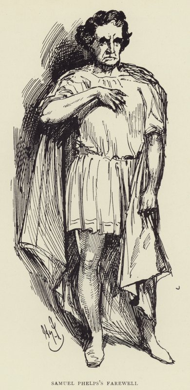 Adieux de Samuel Phelps - Harry Furniss