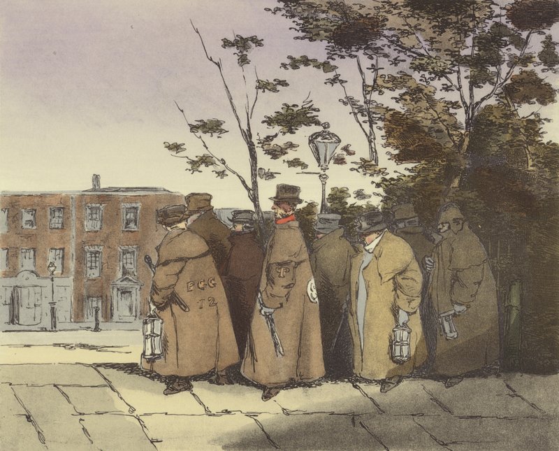 Rentrée des Watchmen - Henri Bonaventure Monnier
