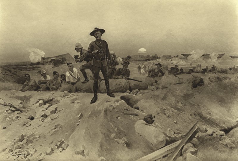 Siège de Mafeking, 1900 (gravure) - Henri Louis Dupray