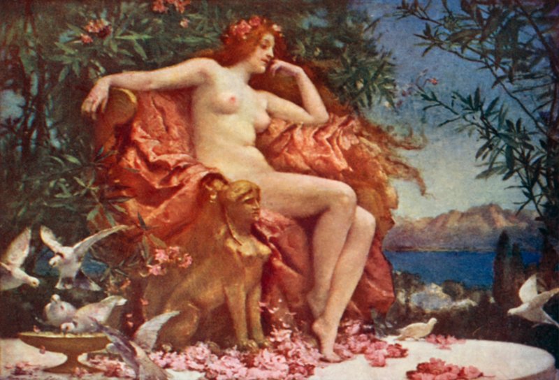 Vénus sur son trône - Henrietta Rae