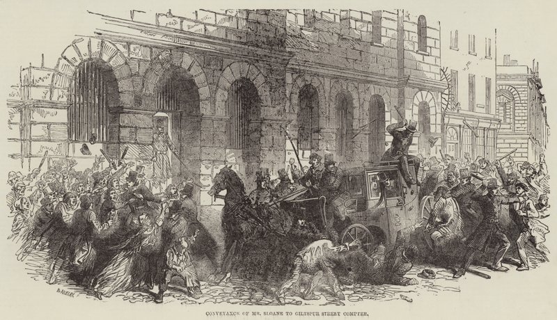 Transport de M. Sloane à Giltspur Street Compter - Henry Anelay