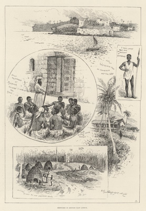 Croquis en Afrique orientale britannique - Henry Charles Seppings Wright
