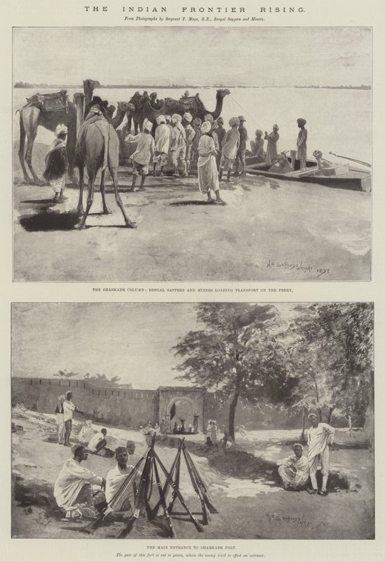 Le soulèvement de la frontière indienne - Henry Charles Seppings Wright