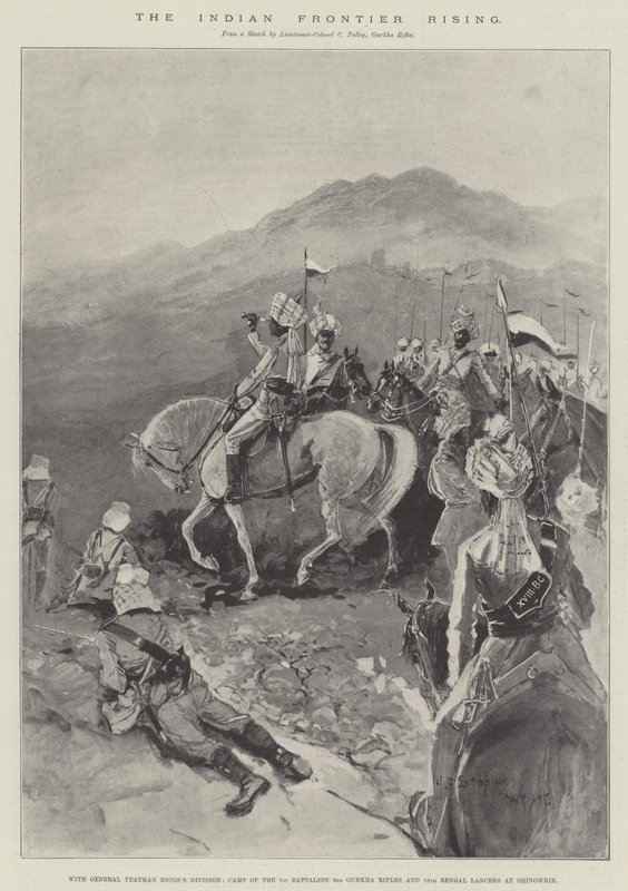 Le soulèvement de la frontière indienne - Henry Charles Seppings Wright