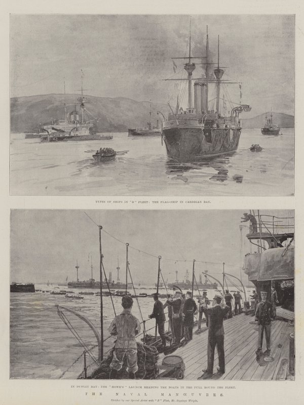 Les manœuvres navales - Henry Charles Seppings Wright
