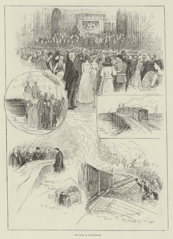 Le Shah à Manchester - Henry Charles Seppings Wright