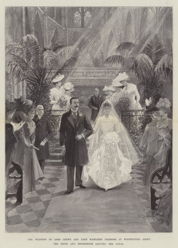 Le Mariage de Lord Crewe et Lady Margaret Primrose à l