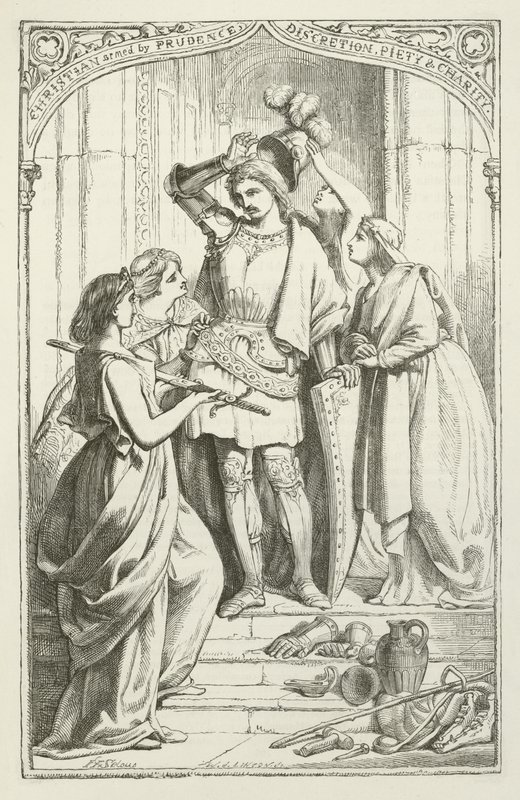 Illustration pour Le Voyage du pèlerin de John Bunyan - Henry Courtney Selous