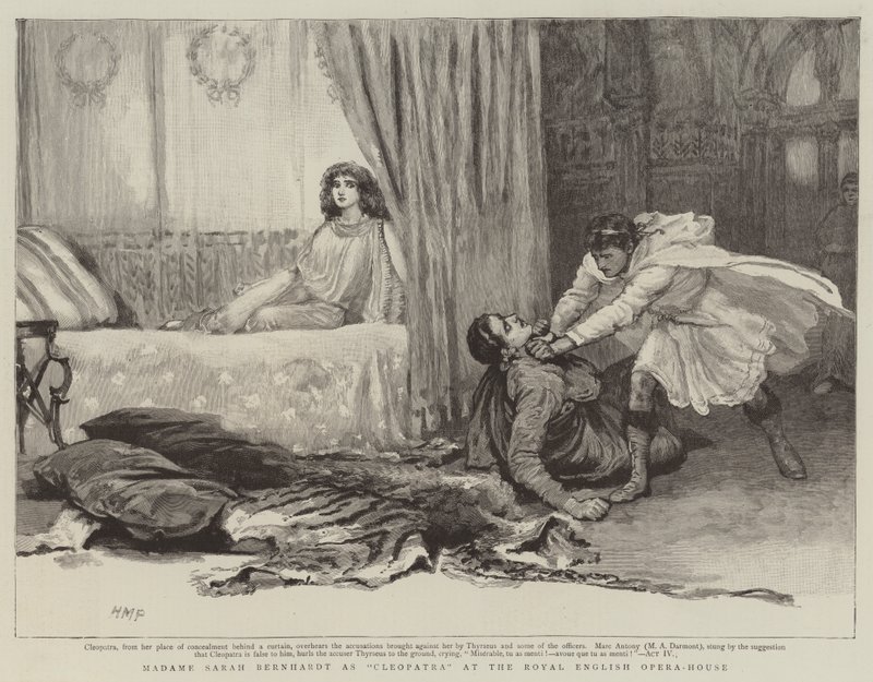 Madame Sarah Bernhardt en Cléopâtre à l