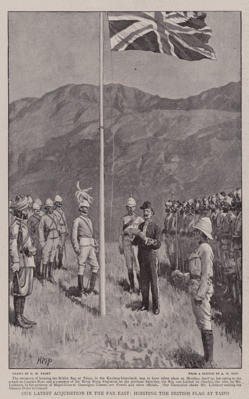 Notre Dernière Acquisition en Extrême-Orient, hissant le Drapeau Britannique à Taipo - Henry Marriott Paget