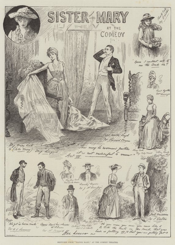 Croquis de Sister Mary, au Comedy Theatre - Henry Stephen Ludlow