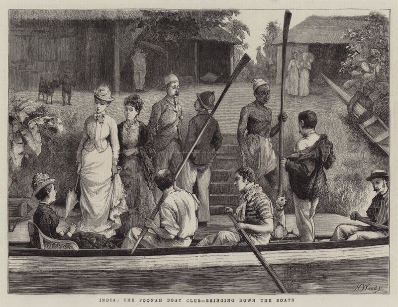 Inde, le Poonah Boat Club, descente des bateaux - Henry Woods