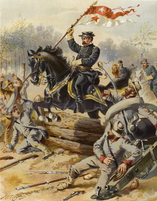 Sheridan à Five Forks - Henry Alexander (after) Ogden