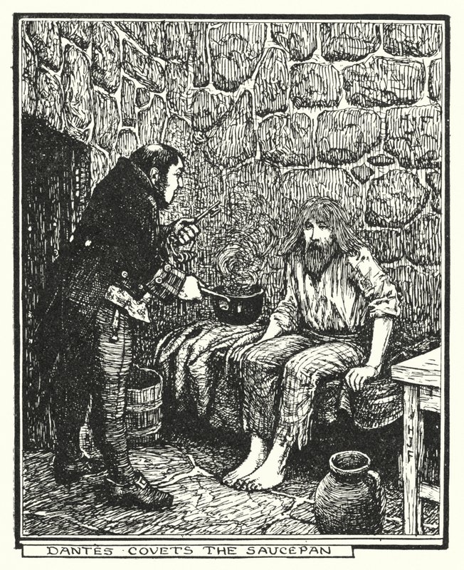 Dantes convoite la casserole (lithographie) - Henry Justice Ford