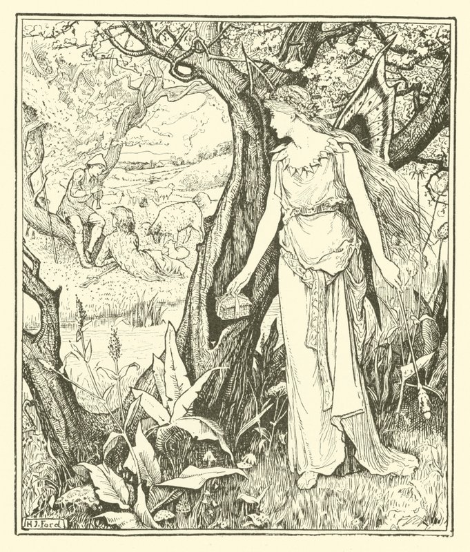 Sylvain et Jocosa (gravure) - Henry Justice Ford