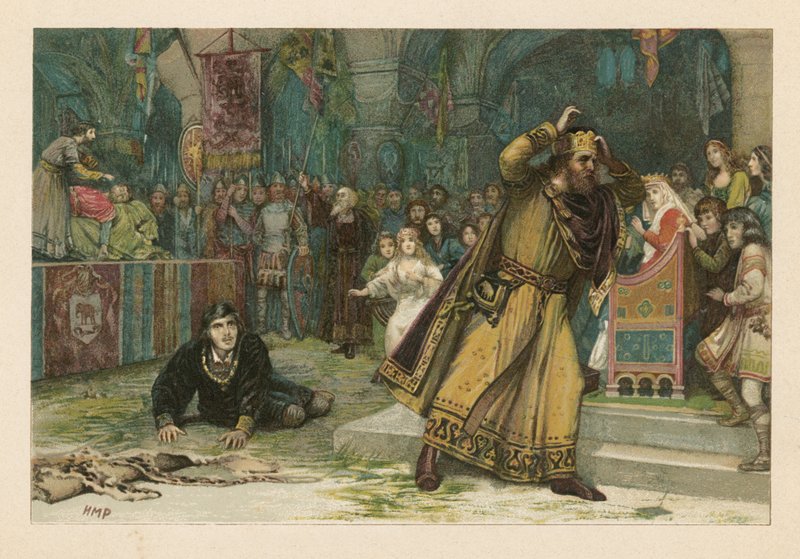 La scène de la pièce de Hamlet - Henry Marriott Paget