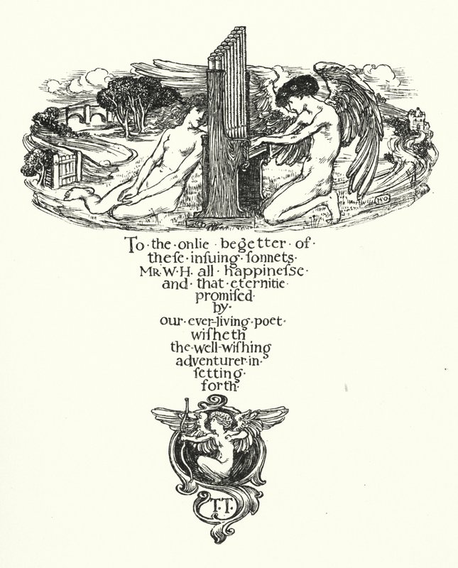 Sonnets de Shakespeare, dédicace - Henry Ospovat
