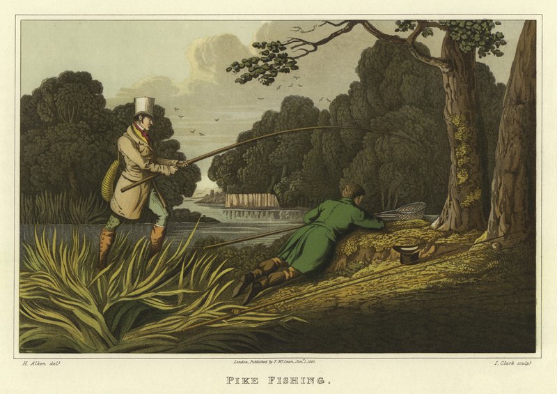Pêche au brochet - Henry Thomas Alken