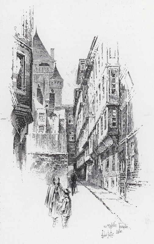 Middle Temple Lane - Herbert (after) Railton